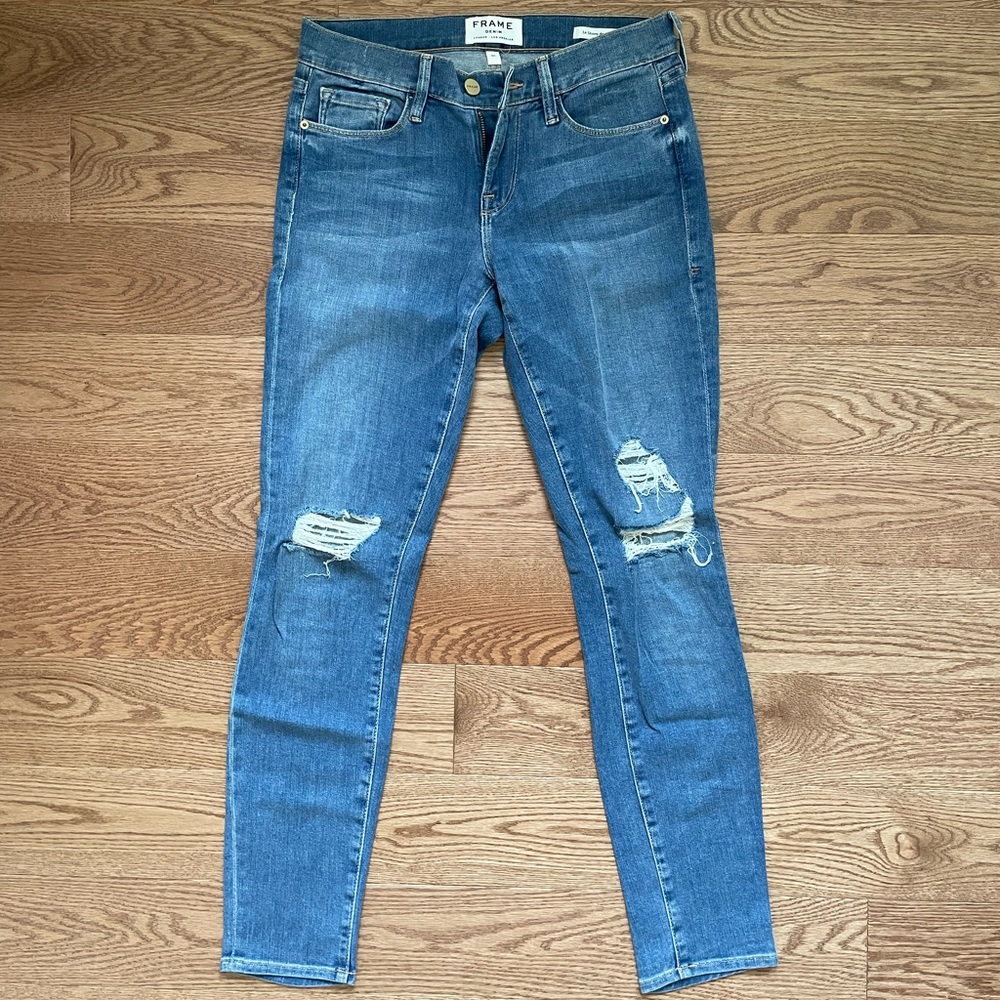 Frame distressed denim